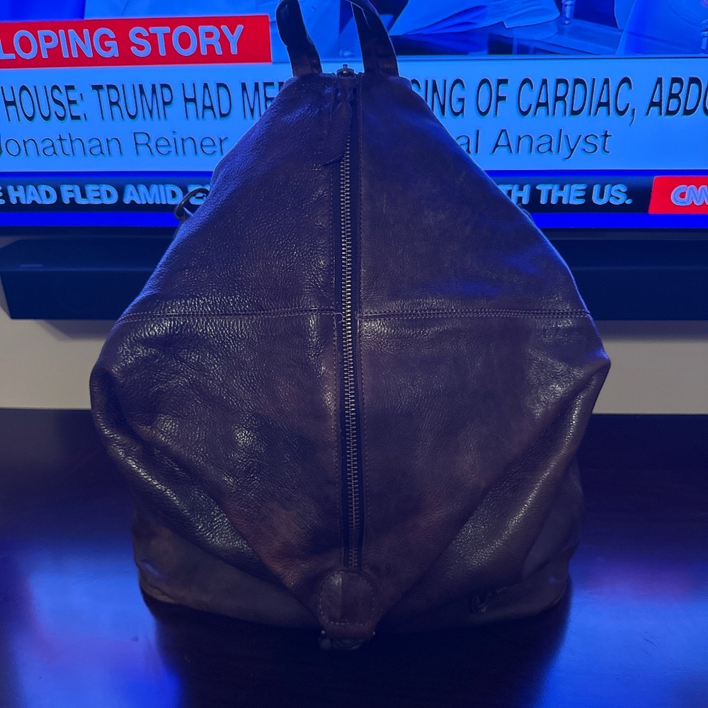 Bed Stu distressed leather backpack and shoulder bag